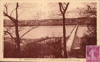 Champtoceaux (M. e L.) — O ponte sobre a Loire (800 metros de comprimento) — Coleção Fournage - Tabacs