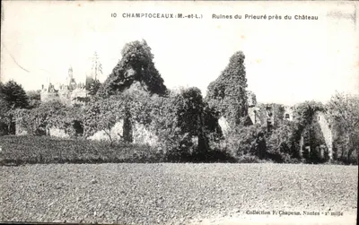 Champtoceaux (M.-et-L.) — Ruínas do Priorado perto do Castelo — Coleção F. Chapeau, Nantes - 2º milênio