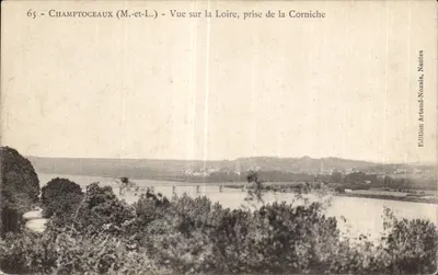 Champtoceaux (M.-et-L.) — Vista sobre a Loire, tomada da Corniche — Édition Artaud-Nozais, Nantes