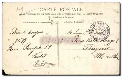 Castelo de La Touche — Chaumont (M.-et-L.) — L. Mainguy, Landemont — Verso