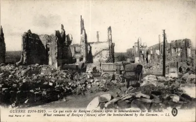Revigny (Meuse) — Ruínas após o bombardeio — Visé Paris n° 541