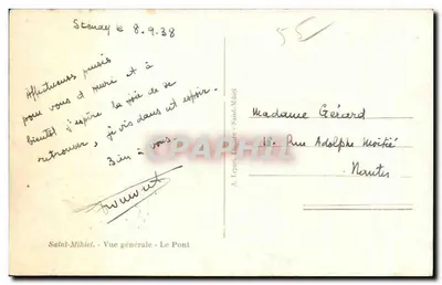Saint-Mihiel — Vista geral — O Ponte — A. Lepori, Saint-Mihiel — Verso