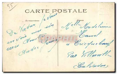 Verdun — Hotel do Coq Hardy após o bombardeio — L. C. H., Vise Paris, n° 531 — Verso