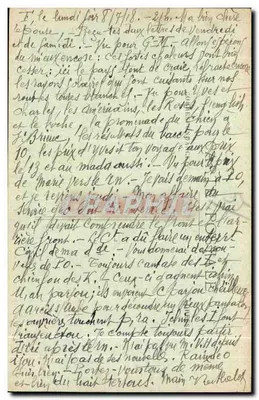 Verdun-sur-Meuse — Widok na rzekę Meuse i wieże katedry — F. Dsimgly, wyd. Ste-Monchoald — Rewers