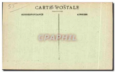 Verdun (Meuse) — widok z Meuse — Marcel Delboy, Phototypie, Bordeaux — Rewers