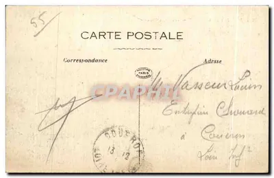 Bitwa przy VERDUN — Zrujnowane wioski Bras — Wydawca: Paris Faubourg — Rewers