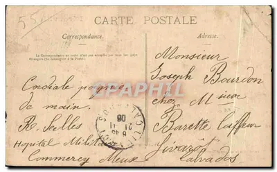 Bilhete postal antigo Lerouville Vista Geral — Verso