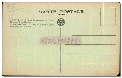 Las Caures — Pomnik pułkownika Drianta i jego strzelców — Verdun Éditions — Rewers