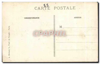 Beauzée (Meuse) — Aspecto de la iglesia bombardeada por los alemanes — Vivé Paris n° 56 A.R. — Reverso