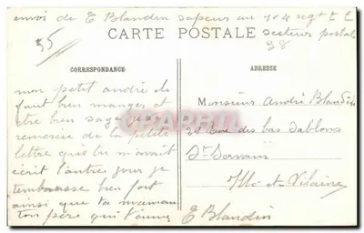 Ruïnes van de Boerderij van Beauséjour — Champagne — Het koloniale corps onderscheidde zich opvallend — Phot-Express — Achterkant