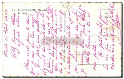 Camp de Bitche — Moselle — Wydawnictwo André Pierron, Bitche, n°57 — Rewers