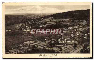 St. Quirin i. Loth. — Widok lotniczy wsi i jej okolic