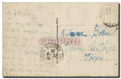 Metz — A Porta Serpenoise — Ch. Fischer & Cie, n°60 — Verso