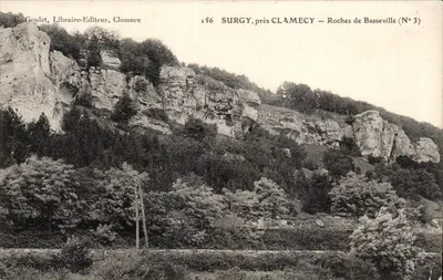Surgy, perto de Clamecy — Rochas de Basseville (N° 3) — E. Goulet, Livreiro-Editor, Clamecy
