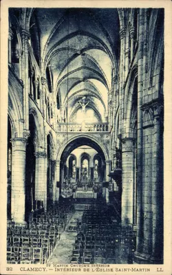 Clamecy — Interior da Igreja de São Martinho — LL n°32