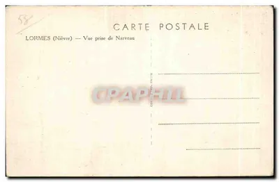 Lormes (Nièvre) — Vista tirada de Narveau — Conseil Général de la Nièvre — Verso