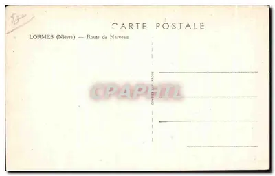 Lormes (Nièvre) — Estrada de Narveau — editor Combier & Macon, n°4 — Verso
