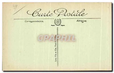 Dunkerque — Widok na Port Handlowy — wydawca Curie Postiule, nr 59 — Rewers