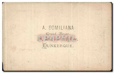 Estátua de Jean Bart em Dunkerque — editor A. Somiliana, Dunkerque — Verso