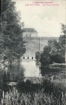 Les Settons - As Vannes de fundo — O Morvan ilustrado