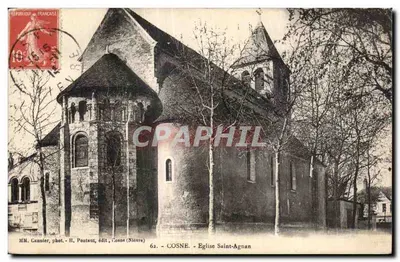 Cosne-sur-Loire - Igreja de São Agnan — M.M. Caunier, fot. H. Pontaut, edit. Cosne (Nièvre) 62