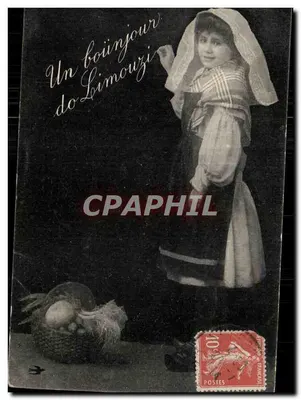 Mulher com coifa tradicional — Limoux — editor desconhecido