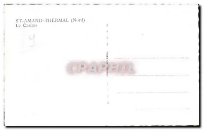St-Amand-Thermal (Nord) — O Casino — editor Combier & Macoin, n°9 — Verso