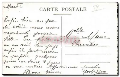 LILLE - Pomnik Strzelców — Wydawnictwo Toupiol, Tabac — Rewers