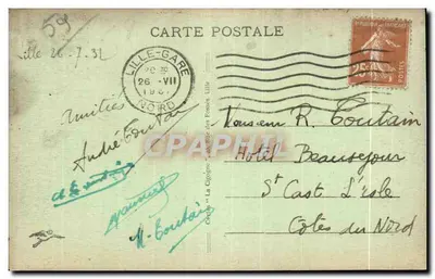 Lille — Plac Republiki — Generał Faidherbe — Pałac Sztuk Pięknych — Rewers