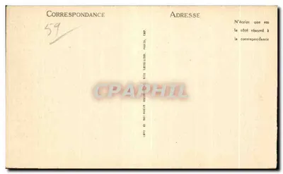 LILLE — Estátua de Faidherbe e a Prefeitura — LL — Verso