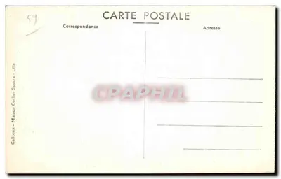 Lille — Pałac Sztuk Pięknych — E. C. — Rewers