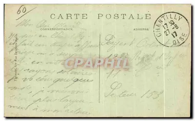 Chantilly - Die Rennen — Passage vor den Ställen — T. M. K. n°9 — Rückseite