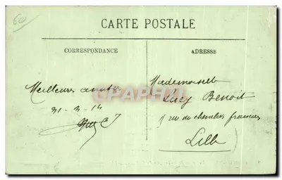 Compiègne — Widok z Tarasy Zamku — LL — Rewers