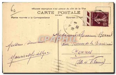 Compiègne — Plac Hotele Miasta — Édil-Bourdon, Coupé — Rewers