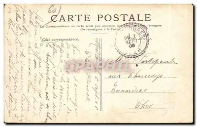 CREIL — La pointe de l'Ille — éditeur QUICHÉ DES GALÉRICHES MODERNES — Verso