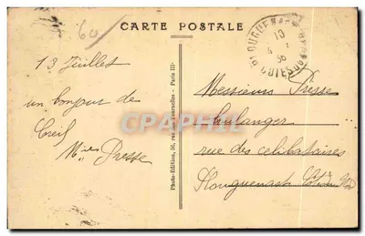 Creil (Oise) — Widok Ratusza — Wydawnictwo fotograficzne — Rewers