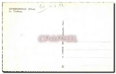 एरमेनोन्विल (ओइस) — किला — ल'होस्ट, पेरिस — पीछे