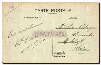 Ermenonville — Grobowiec J.-J. Rousseau — Wydawca: C. Théron, Paryż — Rewers