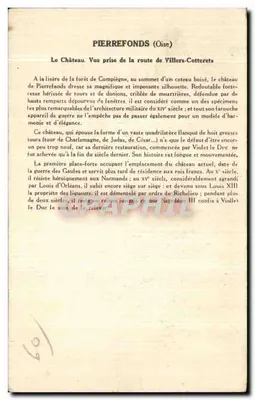 PierreFonds (Oise) — Zamek — Zbiór Soution Paulauherge — Rewers