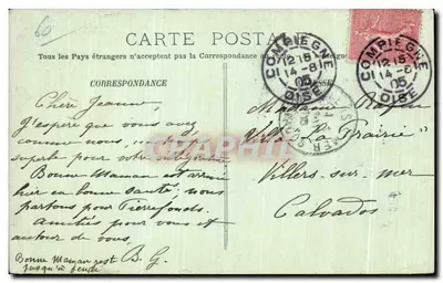 Pierrefonds — Widok na Élang — LL, nr 134 — Rewers