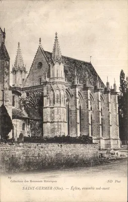 Saint-Germer (Oise) — Igreja, conjunto sudoeste — Collections des Monuments Historiques