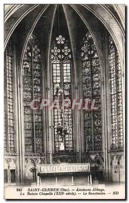 Saint-Germer (Oise) — Antiga Abadia. A Capela Santa (século XIII) — O Santuário