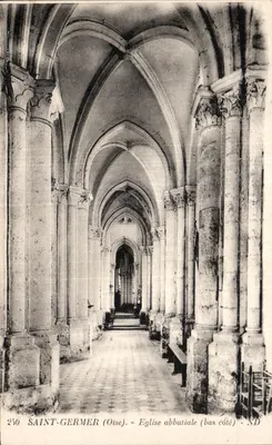 Saint-Germer (Oise) — Igreja Abacial (lado baixo) — ND