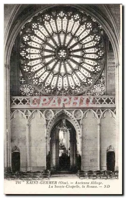 Saint-Germer (Oise) — Antiga Abadia, A Santa Capela, a Roseta — 276