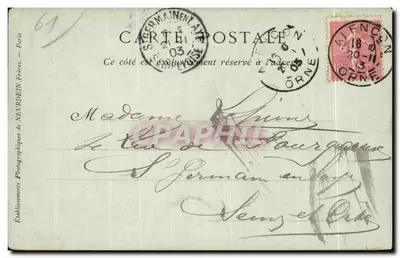 Alençon — Het Stadhuis — Collecties ND Phot — Achterkant