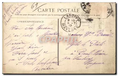 Alençon — Vue sur la Sarthe — éditeur imprimeur non identifié, n° 49 — Rewers