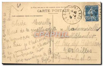 Alençon — Widok ogólny na Montsoré — wydawca ALENÇON, nr 131 — Rewers