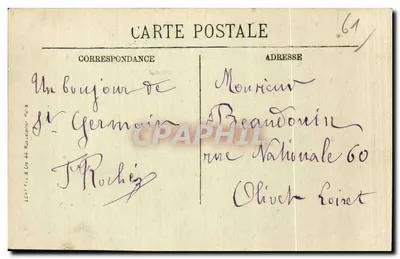 Alençon — Vista sobre la Sarthe — LL. — n° 107 — Reverso