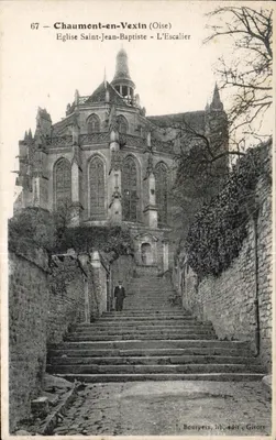 Chaumont-en-Vexin (Oise) — Igreja de São João Batista - A Escada — J. Bourgeix, editora - editora Gisors