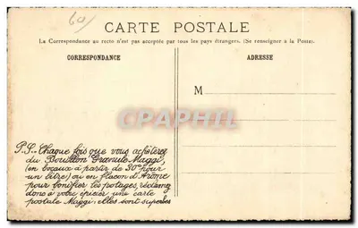 O Castelo de Guiscard — Oise — editor Maggi, n°124 — Verso